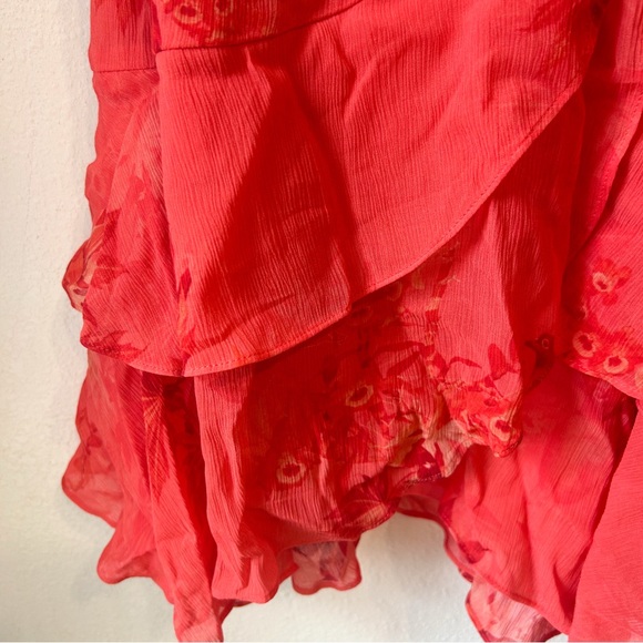 EUC All Saints Ari Floral Print Wrap Dress 4 - Picture 6 of 10